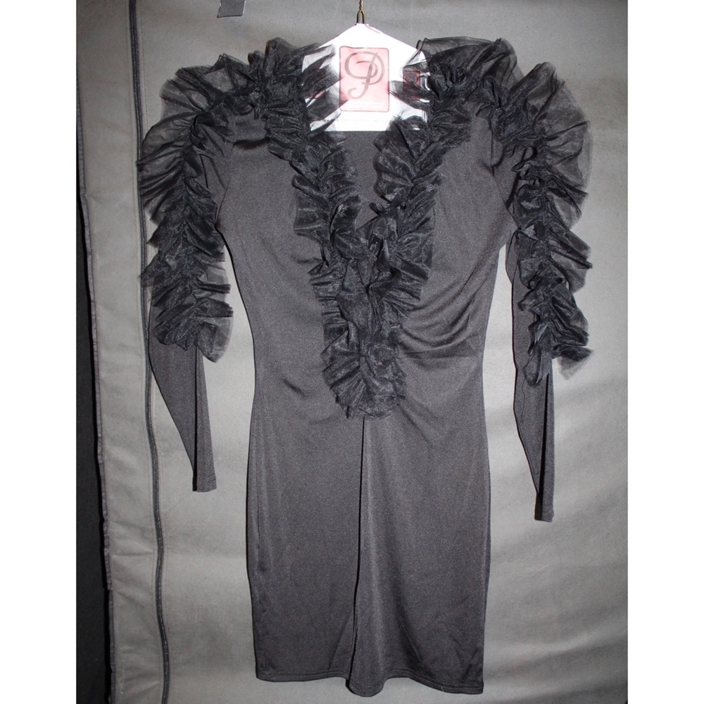 Ruffle Sleeve Dress